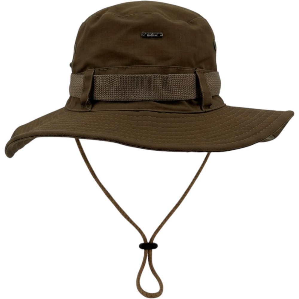 Boonie Hat Mens One Size Brown Ripstop Sun Bucket Hiking Fishing Cap